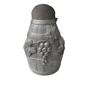 Vintage French Etains D'Art Pewter Pitcher - Grape Vine Design